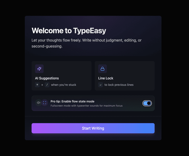 TypeEasy preview